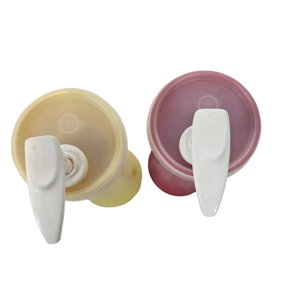 Vintage Tupperware Ketchup & Mustard Condiment Dispensers Set of 2‎ - Picture 5 of 11